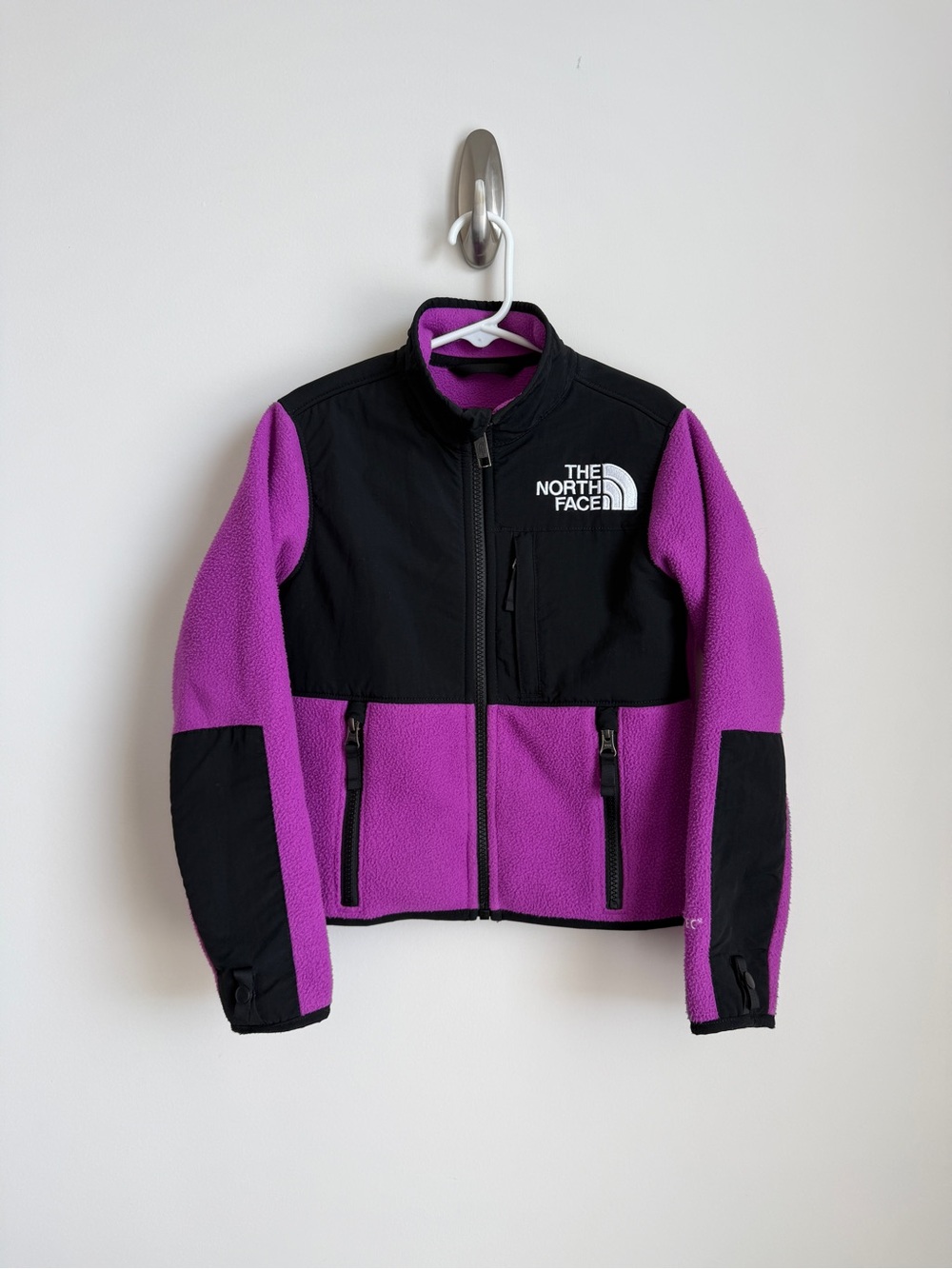 The North Face Kids Purple and Black Denali-Style Fleece Jacket